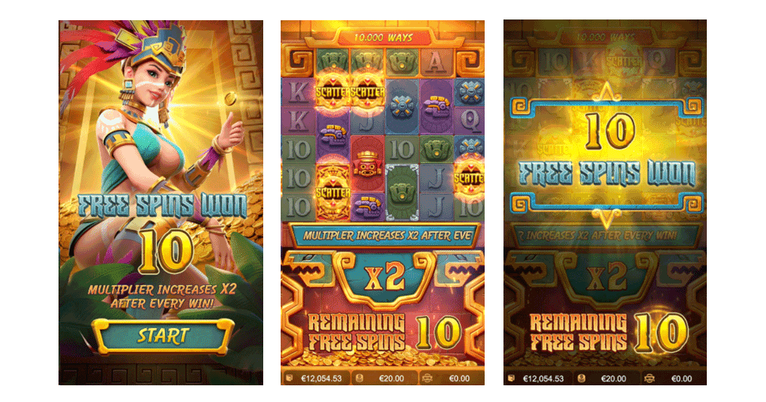 รีวิวเกมสล็อต Treasures of Aztec